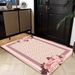 Living Room Rug Large Size Gorgeous Gold Frame Design Bedroom Rug Plush Thickened Machine Washable Thickened Underlay Interior Decorative Rug_maomaolike.com
