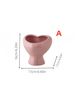 1pc Love Shape Design Pink Cute Ceramic Vase Small Fresh Style Suitable For Ornaments Decorative Vase Can Hold Water Flower Arrangement Vase_maomaolike.com