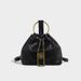 Ring Drawstring Double Shoulder Bucket 2026 New Niche European And American Fashion Chain Bag Simple Versatile Commuting Backpack_maomaolike.com