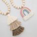 Curtain Tiebacks No Drilling Handwoven Three-Color Rainbow Natural Wood French Tassel Tie Bands Cotton Linen Magnetic_maomaolike.com