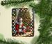 French Bulldog And Santa Claus Porcelain Ornament Christmas Tree Hanging Decorations For Home Christmas Holiday, Rectangle, Gift, Multicolor_maomaolike.com