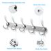 Wall Mount Coat Hook 15 Hooks Stainless Steel Clothes Hangers Rack Robe Hat Towels Hook Coat Rack Hook_maomaolike.com