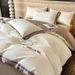 Wholesale Light Luxury Satin Embroidered Pure Nordic Style Naked Sleep All-Cotton Solid Color 100-Count Long-Staple Cotton Four-Pi_maomaolike.com