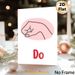 Do Gesture Fist Themed Painting Poster, Minimalist Line Art Pink Fist Poster, Playful Expressive Design, Suitable For Home Office And Living Room_maomaolike.com