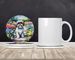 Shih Tzu Spring Path Large Sandstone Coasters Pack Of 4 Absorbent Round Coasters Decor Gifts For Men Or Women, 4 In, Multicolor_maomaolike.com