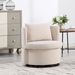 Upholstered Barrel Accent Chair With Ottoman, Living Room Side Chair With Storage, Single Sofa Armchair_maomaolike.com