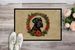 Giant Schnauzer Christmas Flowers Doormat Front Door Mat Indoor Outdoor Rugs For Entryway, Non Slip Washable Low Pile, 24H X 36W_maomaolike.com