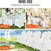 White Folding Chair Covers - 20 Elastic Chair Covers For Wedding Banquet Decoration (white, 20)_maomaolike.com