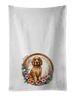 Cocker Spaniel And Flowers Kitchen Towel Set Of 2 White Dish Towels Decorative Bathroom Hand Towel For Hand, Face, Hair, Yoga, Tea, Dishcloth, 19 X 28", White_maomaolike.com