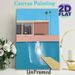 Poolside Modern Building Painting Poster, Minimalist Pastel-toned Pool Splash & Architecture Scene Poster, Calming Vacation-style Decor Ideal For_maomaolike.com