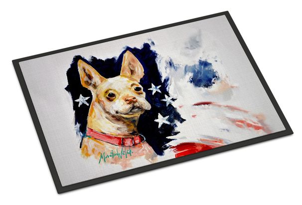 Chevy Boston Terrier Doormat Front Door Mat Indoor Outdoor Rugs For Entryway, Non Slip Washable Low Pile, 24H X 36W_maomaolike.com