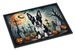 Boston Terrier Spooky Halloween Doormat Front Door Mat Indoor Outdoor Rugs For Entryway, Non Slip Washable Low Pile, 24H X 36W_maomaolike.com