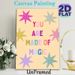 You Are Made Of Magic Inspirational Painting Poster, Pastel-colored Polka Dot Star Pattern Poster, Uplifting Quote Decor To Boost Mood Ideal For_maomaolike.com
