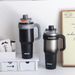 Summer New Giant Thermos Cup Capacity Ceramic Ice Cream Cup Stainless Steel Ice And Cold Car Coffee Cup_maomaolike.com