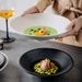 Japanese Style High-End Household Ceramic Noodle Matte Hat Plate Ramen Large Soup Salad Bowl_maomaolike.com