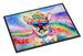Pug Hippie Dawg Doormat Front Door Mat Indoor Outdoor Rugs For Entryway, Non Slip Washable Low Pile, 24H X 36W_maomaolike.com