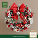 Jinghua 30cm Red Vine Hoop Christmas Decorations Window Wreath Door Wall Hanging_maomaolike.com
