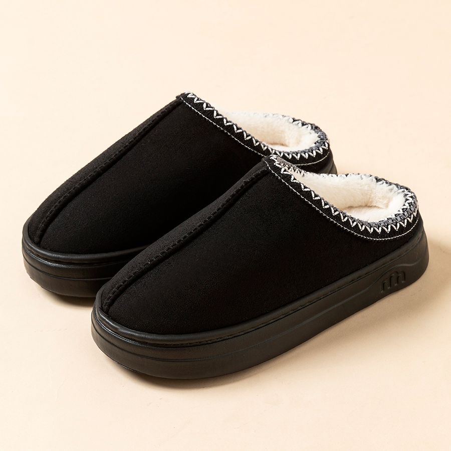 Men's Winter Slippers Fashion Indoor Leisure Warm Soft Sole Outdoor Anti-slip Comfort Women Home Fuzzy Fur Shoes Couple_maomaolike.com
