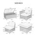 10 Piece PE Rattan Patio Furniture Set, Sectional Sofa Set, Outdoor Patio Furniture Set With Cushions & Tempered Glass Coffee Table_maomaolike.com