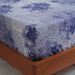 Blue Ink Art Cover Polyester Skin Friendly Bed Mattress Protector Fitted Sheet_maomaolike.com