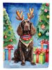American Water Spaniel Christmas Reindeer House Flag Large Porch Sleeve Pole Decorative Outside Yard Banner Artwork Wall Hanging, Polyester, House Size, Multicolor_maomaolike.com