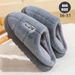 Big Size 50 51 Winters Women Men Thick Sole Indoor Home Warm Couples Shoes Non-Slip Flat Platform Women's Cotton_maomaolike.com