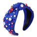 Fashionable and Versatile Headband Wide Edge Nail Pearl Headband Korean Version Knotted Temperament Pressure Hair Accessory_maomaolike.com