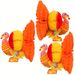 3 Piece Thanksgiving Tissue Turkey Decorations For Harvest Party Table Centerpiece Accessories_maomaolike.com