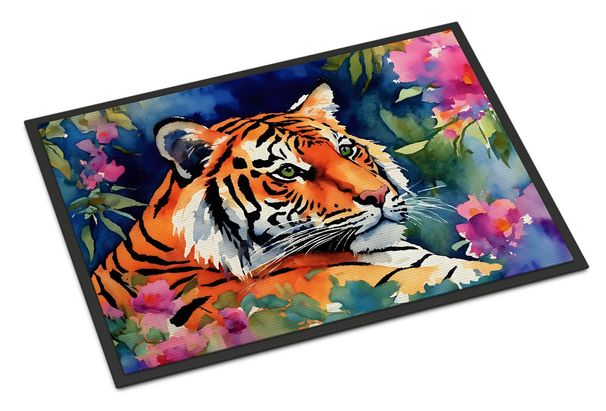 Bengal Tiger Doormat Front Door Mat Indoor Outdoor Rugs For Entryway, Non Slip Washable Low Pile, 24H X 36W_maomaolike.com