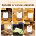 USB Rechargeable LED Night Light With Remote Control, Clock & Battery Level Display, 3 Color Temperatures 1200mAh Bedside Lamp
_maomaolike.com