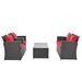 Patio Furniture, Outdoor Furniture, Seasonal PE Wicker Furniture, Four Set Wicker Furniture With Black Tempered Glass Coffee Table_maomaolike.com