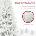 6ft Tall Artificial Christmas Tree, Unlit Xmas Tree With 1000 Branch Tips, Auto Open, Steel Base, Holiday Décor For Home Office, White_maomaolike.com