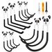 Garage Storage Hooks 10 Pieces, Heavy Steel Tools Utility J Wall Mount, Suitable For Bicycles, Chair Ladders And Garden Finishing_maomaolike.com
