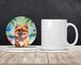 Pomeranian Luau Large Sandstone Coasters Pack Of 4 Absorbent Round Coasters Decor Gifts For Men Or Women, 4 In, Multicolor_maomaolike.com