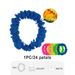 Colorful Tropical Dance Flower Necklace Bracelets Headband For Luau Party Summer Beach Decoration 50*50cm 24Pcs_maomaolike.com