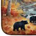 Bears Autumn In The Woods Dish Drying Mat Absorbent Dish Drying Mat Pad For Kitchen Counter Dish Drainer Mat For Countertop, 14 X 21", Multicolor_maomaolike.com
