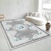 Living Room Rug Large Size Gorgeous Gold Frame Design Bedroom Rug Plush Thickened Machine Washable Thickened Underlay Interior Decorative Rug_maomaolike.com