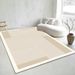 Living Room Rug Large Size Gorgeous Gold Frame Design Bedroom Rug Plush Thickened Machine Washable Thickened Underlay Interior Decorative Rug_maomaolike.com