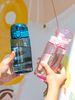 550ml/18.6oz Transparent With Scale Filter Plastic Water Cup Men Women Students Anti-fall Leakproof Drinking Bottle_maomaolike.com