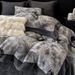 High-End Autumn And Winter Thickened Milk Four-Piece Set Light Luxury Top-sale Mink Velvet Duvet Cover Bedspread 1.8m Bedding_maomaolike.com