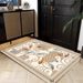 Living Room Rug,Large Rug,Oversized, Gold Leaves Design,Bedroom Rug,Soft And Thick, Machine Washable, Thickened Rug, Bedside Rug,Decorative Indoor Rug_maomaolike.com
