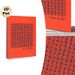 Floral Themed Painting Poster, Vibrant Orange Block-style Flower Grid Poster, Striking Color Contrast Decor Suitable For Living Room, Bedroom_maomaolike.com