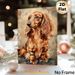 Long-haired Dachshund Painting Poster, Realistic Warm-toned Pet Portrait Poster, Delicate Fur Details, Ideal Wall Decor For Living Room, Bedroom And_maomaolike.com