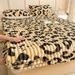 2025 New Rabbit Bed Sheet Single Piece Winter Milk Velvet Fleece Warm Protective Full Dustproof Mattress Cover_maomaolike.com