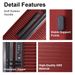 Luggage Sets ABS Hardshell 3pcs Luggage, Lightweight Durable Suitcase Sets Spinner Wheels Suitcase With TSA Lock 20''24''28'' Available(WINE RED)_maomaolike.com