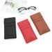 Unisex Glasses bag soft leather simple myopia reading glasses leather case men's portable soft bag storage bag women's fresh leather glasses case_maomaolike.com