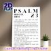 Psalm 23 The Good Shepherd Painting Poster, Minimalist Black-and-White Typographic Poster, Serene Spiritual Scripture Decor Ideal For Home, Prayer_maomaolike.com