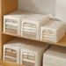 Dual Open Oxford Cloth Storage Box With Steel Frame, Stackable Foldable Clothes Organizer Bin For Wardrobe Quilt Blanket_maomaolike.com