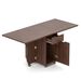 Folding Dining Table 3-in-1 Space-Saving Drop Leaf Kitchen Table With Lockable Wheels For The Kitchen, Dining Area, Workshop And Home Office_maomaolike.com