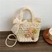 【 3839 People's Collection 】 Woven Beach Grass Woven Outdoor Small Bags, Ethnic Yunnan Seaside Travel, Spring And Summer_maomaolike.com